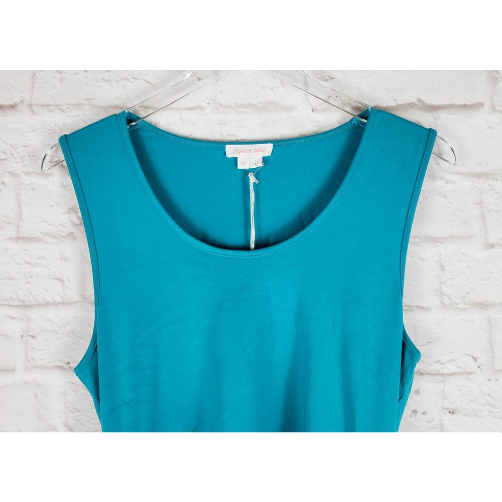 Ingrid & Isabel Turquoise Maternity Tank Dress ~ Large ~ NWT / New with Tags - Picture 4 of 10